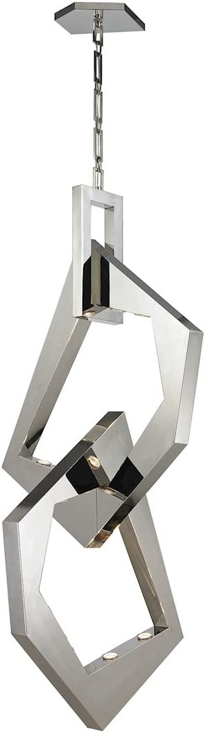 Elk Lighting 31571/12 Pendant Light, Polished Nickel, Polished Stainless Steel