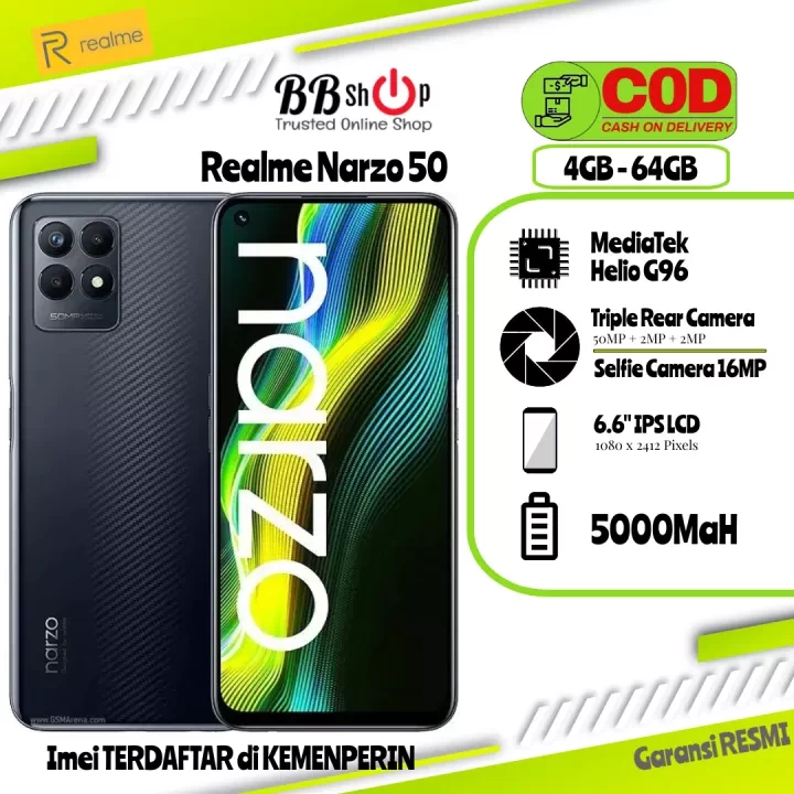 realme Narzo 50 4+64 | Big Battery 5000mAh | 50MP Al Triple Camera