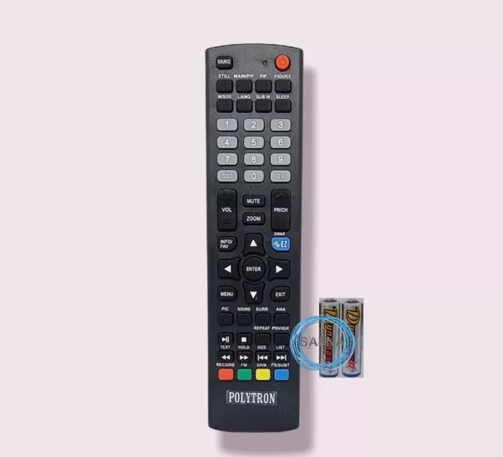 POLYTRON 81I191 CINEMAX LCD TV Remote - Free Battery