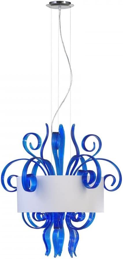 Cyan Design 04396 Jellyfish Medium Pendant, Blue/Solid