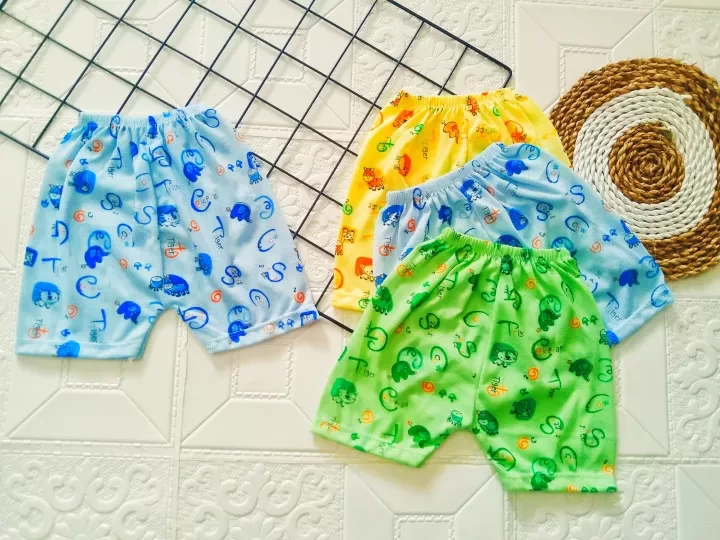 promo 6 pcs & 12 pcs / 1lsn baby shorts with motifs