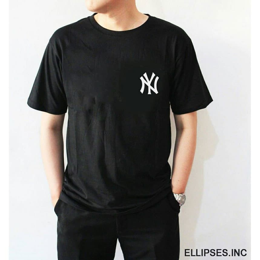 Ellipsesinc - Kaos Oversize Pria Wanita NY - Putih