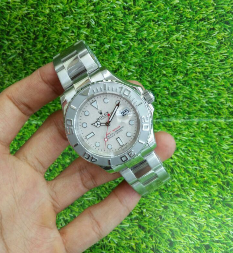 JAM TANGAN PRIA ROLEX YACH MASTER 12266 SILVER GREY AUTOMATIC 40MM SAPHIRE