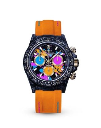 ROLEX DIW DAYTONA CARBON MOTLEY ORANGE