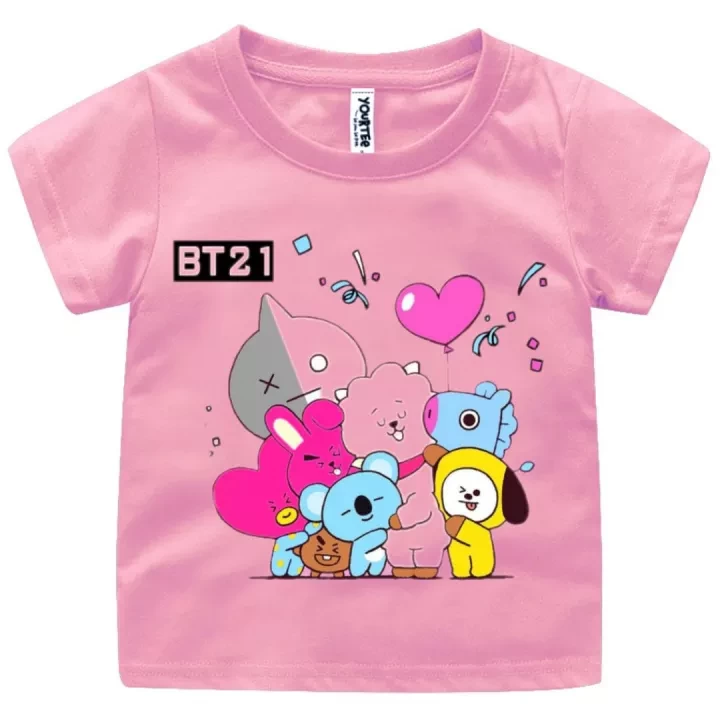T-shirts for children's clothes with the motif of contemporary superhero cartoon characters, cool material, aged 1-9 years