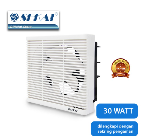 SEKAI Exhaust Fan Dinding / Kipas Angin Hexos 8 Inch - WEF 890