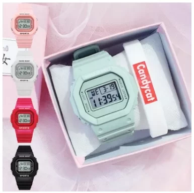 Women's Watches Korean Unicorn Watch Girls High School Students Waterproof Cute Simple Electronic Watches