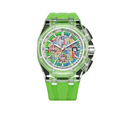AET REMOULD ARTIST COLLECTION ROYAL OAK OFFSHORE - GRID GAME SAPPHIRE