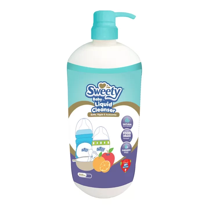 Sweety Baby Liquid Cleanser for Bottle, Nipple & Accessories - Bottle 500ml