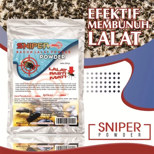 Flies Poison Powder - Killer of all kinds of Flies – SNIPER POWDER