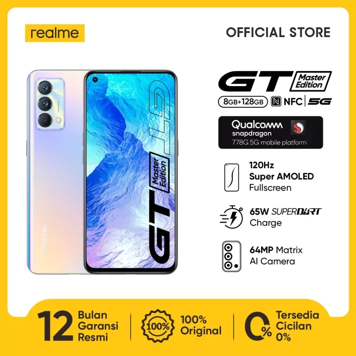 realme GT Master Edition 8/128GB [SD 778G 5G Processor, 120Hz Super AMOLED Display, 65W SuperDart Charge]
