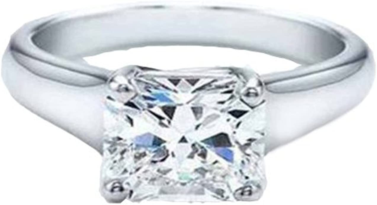 Dazzlingrock Collection IGI Certified 0.91 Carat (ctw) 14K Princess Diamond Engagement Solitaire Ring for Women, White Gold, White Gold, Diamonds