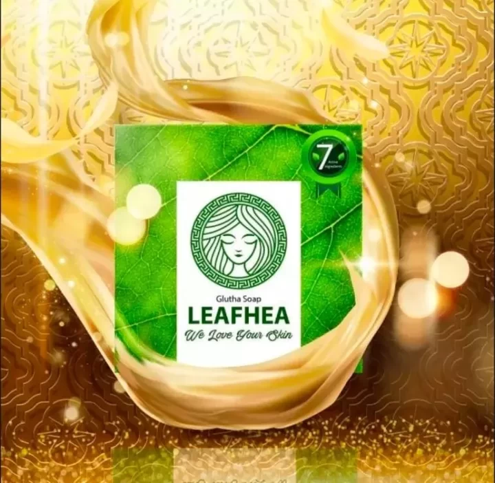 [Pay on the spot] LEAFHEA GLUTA SOAP - Leafhea Spirulina Collagen Facial Cleansing Soap Original BPOM Acne Cleanser