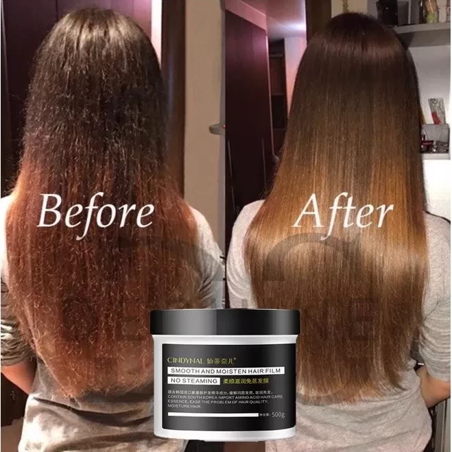CINDYNAL HAIR MASK KERATIN SMOOTING Hair Straightener/Mask Hair Treatment Repairs Hair Treatment Salon 500 Gram.