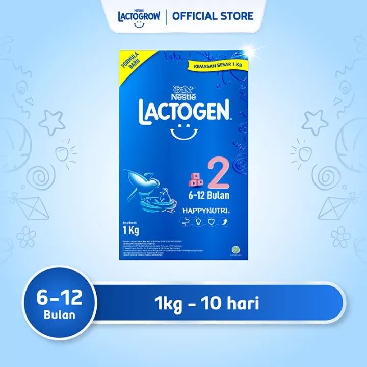 LACTOGEN 2 HAPPY NUTRI Advanced Formula Milk (6-12 months) 1Kg