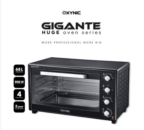 OXYNIC Gigante Huge Oven Series 68 Liter Api Atas Bawah Bisa Set Terpisah 900W / 4 Rack / 7pcs Accessories