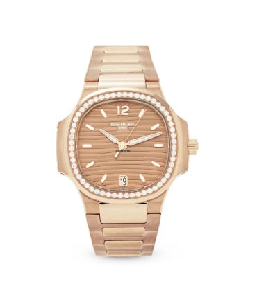 PATEK PHILIPPE  2024  LADIES NAUTILUS 7118/1200R-010 CHAMPAGNE