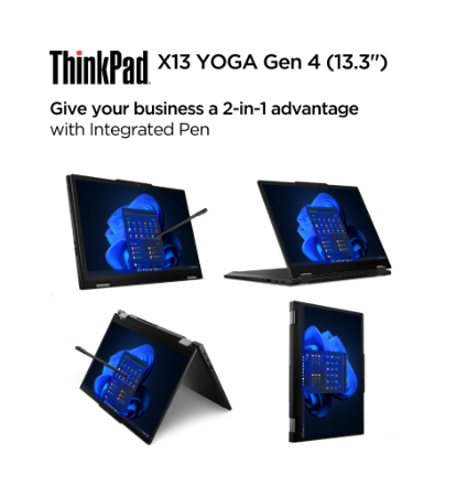 Lenovo 2in1 ThinkPad X13 Yoga Gen 4 5LID Intel Core I7 1365U Win11 Pro 16GB 1TB SSD 13.3" WUXGA IPS Touch Antiglare Integrated