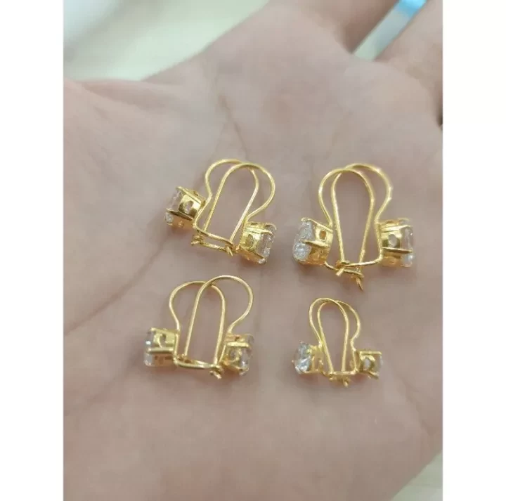 ANTING HONGKOS PERMATA SATU EMAS gold anti karat dan luntur