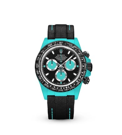 ROLEX DIW  DAYTONA CARBON CELESTE