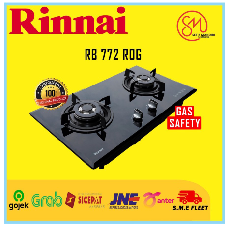 RINNAI RB772ROG [KARGO] Kompor Gas Tanam 2 Tungku RB 772 ROG