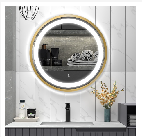 Bosca Living - Cermin Kamar Mandi Dengan Lampu Led 3 warna Touhscreen / Kaca Rias Dinding Led/Lampu Cermin Kamar mandi