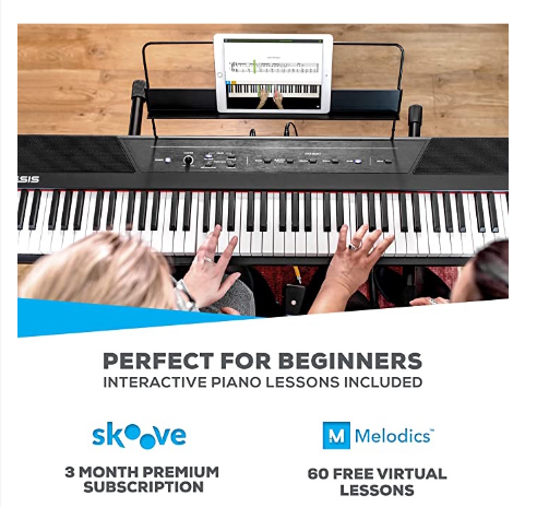 Alesis RECITAL BLACK – 88 Key Digital Piano with Full Sized Keys